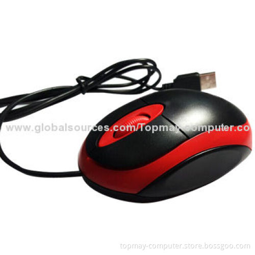 Wired Optical Mouse, 1,000dpi Resolution with USB Port